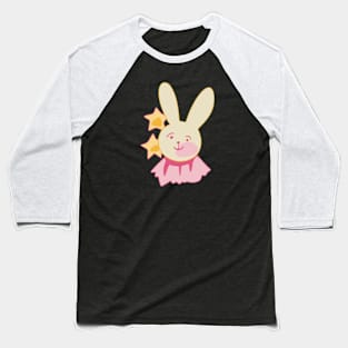 Oshi no Ko Ai Hoshino Cute Bunny Star Ribbon Design Baseball T-Shirt